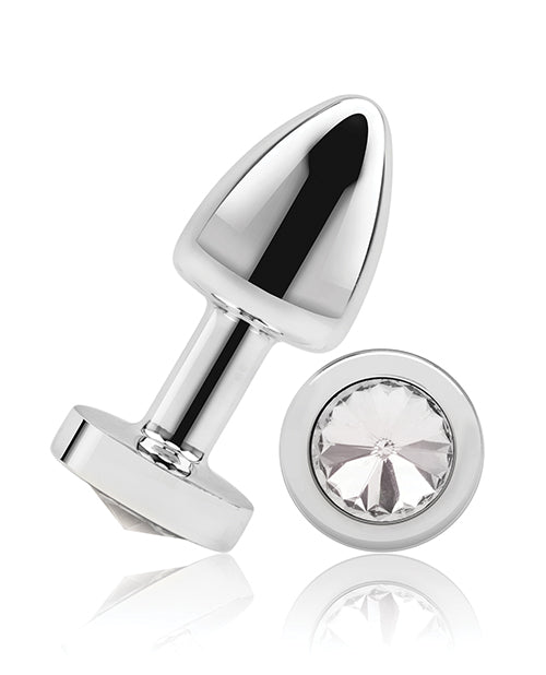 Gemsations 2" Beginners Bling Bling Metal Butt Plug - Silver