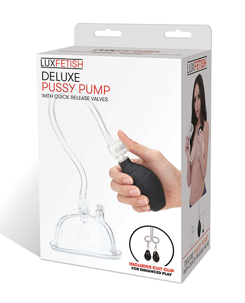 Lux Fetish Deluxe Pussy Pump w/ Quick Release Valves