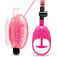 Lux Fetish Vibrating Butterfly Pussy Pump w/Quick Release - Pink