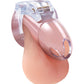 Lockmaster 3.5" Side Lock See Thru Chastity Cage - Clear