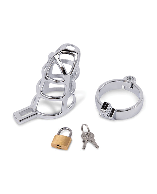 Lockmaster 3.75" Stainless Steel Prisoner Cock Cage - Silver