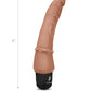 Powercocks 7" Slim Anal Realistic Vibrator - Mocha