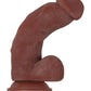 Evolved Real Supple Realistic Dildo | Poseable Girthy 8.5” Big Dildo | Dark Suction Cup Dildo