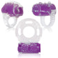 Evolved Ring True Unique Pleasure Rings Kit - 3 Pack Clear/Purple