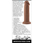 Evolved 7" Big Dildo | Girthy Vibrating Dildo | Dark Suction Cup Dildo | Realistic Dildo