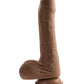 Evolved Peek A Boo Big Dildo | 10-Speed Vibrating Dildo | Dark Suction Cup Dildo