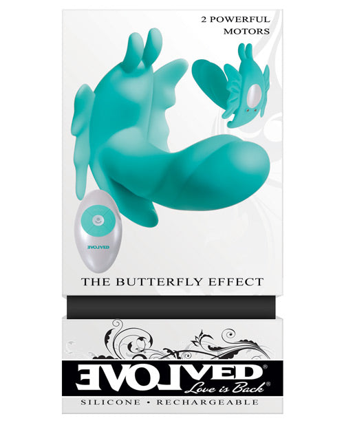 Evolved Teal Rabbit Vibrator | Butterfly Effect G Spot Vibrator | Rechargeable Dual Stim Clit Vibrator | Best Vibrator for Women