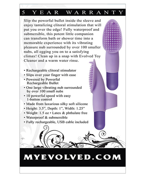 Evolved Fingerific Rechargeable Bullet - Purple