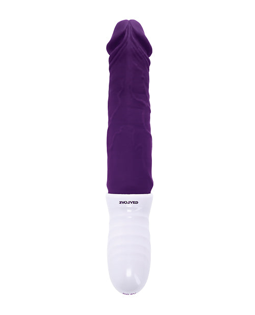 Evolved Plum Thrusting Vibrator | Realistic Shaft Rumbling Vibrator | Purple Textured | Best Vibrator for Women