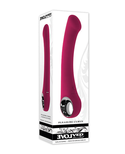 Evolved Pleasure Curve G-Spot Vibrator - Burgundy