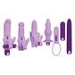 Evolved G Spot Vibrator | Lilac Desires 7-Piece Kit | Purple Vibrator | Butt Plug 10-Speed Bullet Vibrator