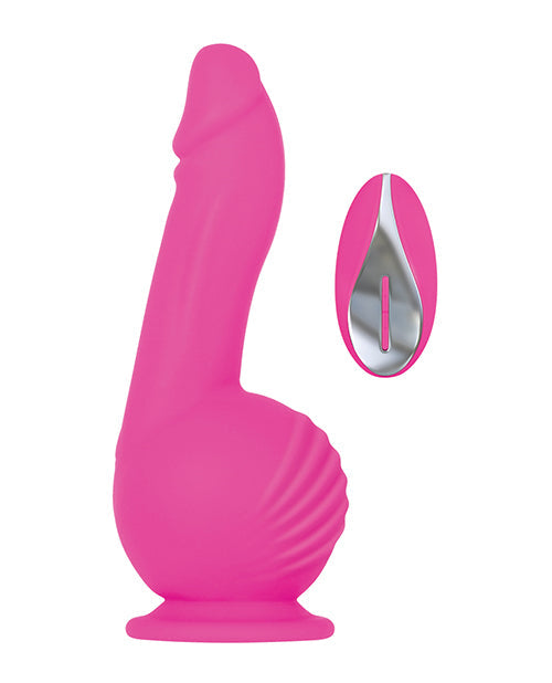 Evolved Ballistic Vibrating Dildo | Waterproof Pink Dildo | Suction Cup Dildo