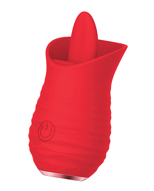 Luv Inc. Tongue Flickering Vibrator - Red