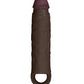 Shaft Model F Flexskin Liquid Silicone 8.8" Sheath - Mahogany