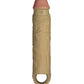 Shaft Flexskin Liquid Silicone 7.8" Vibrating Sheath - Oak