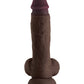 Shaft Model A Realistic Dildo | Mahogany Flexskin Silicone Dildo | 8.5" Big Dildo with Balls