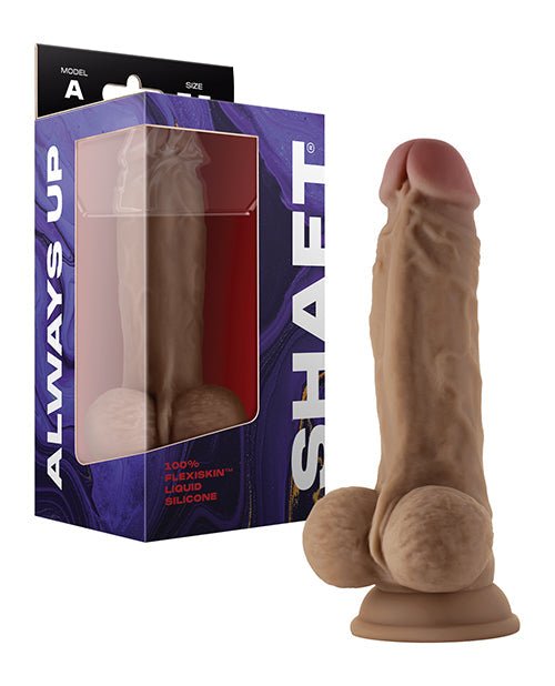 Shaft Model A Realistic Dildo | Oak Flexskin Liquid Silicone Dildo | 7.5" Dildo with Balls