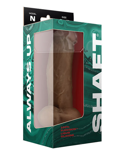 Shaft Model N Realistic Dildo | Flexskin Side Curve Silicone Dildo | Oak 8.5" Big Dildo with Balls