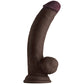 Shaft Model C Realistic Dildo | Flexskin Curved Silicone Mahogany 8.5" Big Dildo with Balls