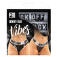 Vibes Buddy Fuck Off Lace Boy Brief & Lace Thong Black L/XL