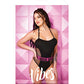 Vibes Pussy Power Micro-Net Playsuit Black L/XL