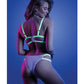 Glow Night Vision Glow In the Dark Bralette & Cage Panty L/XL