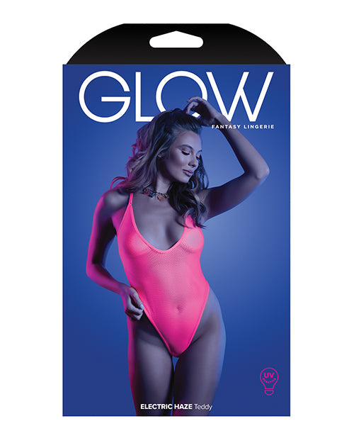 Glow Electric Haze Teddy Neon Pink M/L