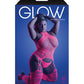 Glow Captivating Halter Bodystocking & G-String Neon Pink QN