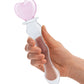 Glas 8" Big Dildo | Sweetheart Glass Dildo | Clear Pink Dildo | Heart Realistic Dildo | Large Dildo