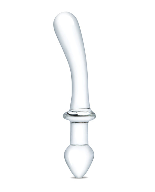 Glas 9" Big Dildo | Classic Realistic Dildo | Curved Double Dildo | Dual Ended Clear Best Dildo