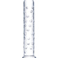 Glas 10" Big Dildo | Extra Large Glass Dildo | Clear Realistic Dildo | Tapered Tip Giant Dildo