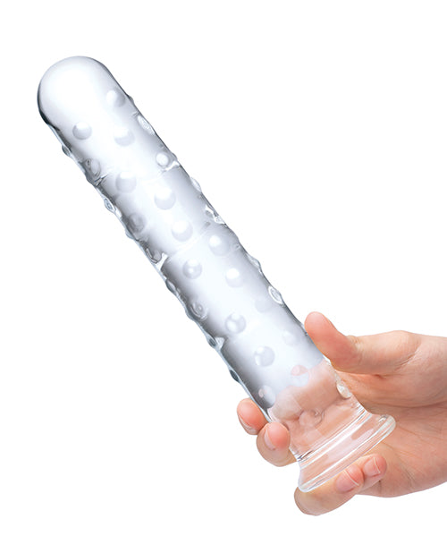 Glas 10" Big Dildo | Extra Large Glass Dildo | Clear Realistic Dildo | Tapered Tip Giant Dildo