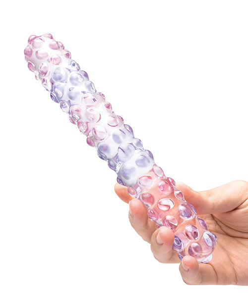 Glas 9" Big Dildo | Rose Purple Pink Dildo | Nubby Glass Dildo | Realistic Dildo | Large Dildo