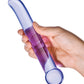 Glas G Spot Big Dildo | Tickler Realistic Dildo | Purple Large Dildo | Curved Best Dildo