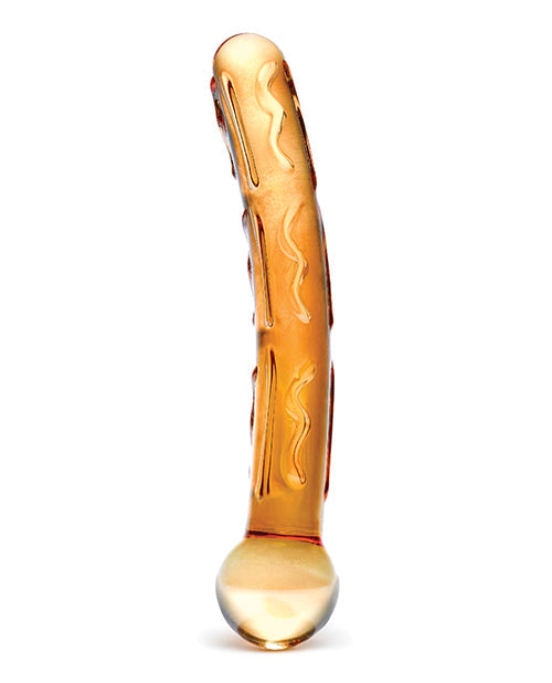 Glas Tickler Glass Dildo | Orange Realistic Dildo | Easy Grip Large Dildo | Big Dildo | Best Dildo