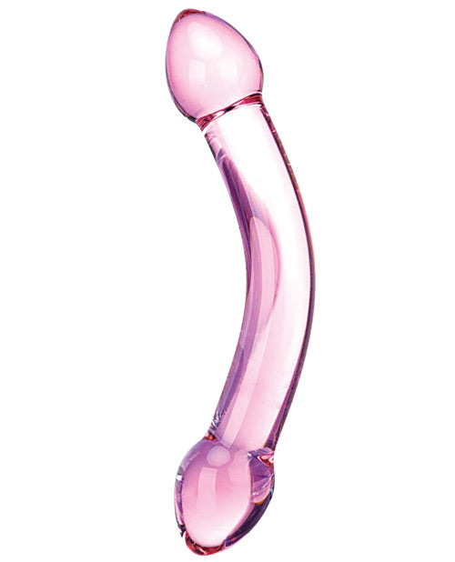 Glas Double Dildo | Trouble Glass Dildo | Purple Realistic Dildo | Clear Big Dildo | Large Dildo