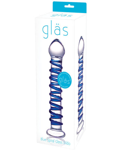 Glas Spiral Glass Dildo | Blue Realistic Dildo | Ridge Large Dildo | Best Dildo | Big Dildo Wand