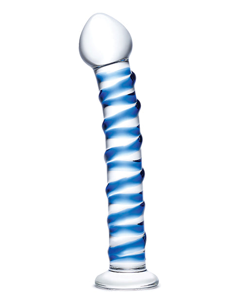 Glas Spiral Glass Dildo | Blue Realistic Dildo | Ridge Large Dildo | Best Dildo | Big Dildo Wand