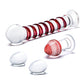 Glas 4-Piece Glass Dildo Set | Mr Swirly Glass Kegel Balls | 3.25" Red Butt Plug