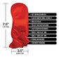 Pleasure Package We're Going to Need a Safe Word Satin Blind Fold, Wrist & Ankle Sash - Red