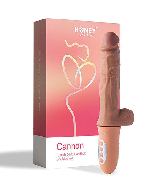 Cannon 10" Big Dildo | Handheld Sex Machine Vibrating Dildo | Rotating Light Thrusting Dildo