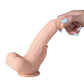 Colter App Controlled Vibrator | Ivory Realistic Dildo | 8.5" Big Dildo | Thrusting Vibrator with Clit Licker