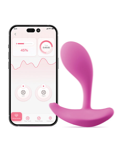 Oly App-Enabled Wearable Clit & G Spot Vibrator - Pink