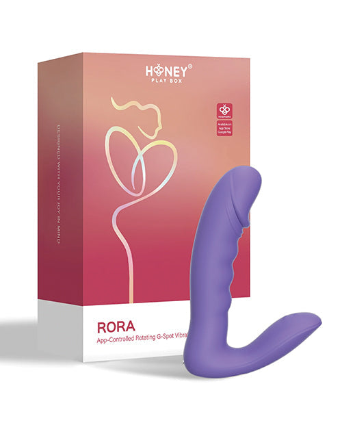 RORA App Controlled Vibrator | Rotating G-Spot Vibrator | Purple Clit Vibrator Stimulator | Best Vibrator for Women