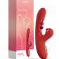 Tickler Wiggling G-Spot Vibrator & Tapping Clitoral Stimulator - Red