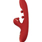 Tickler Wiggling G-Spot Vibrator & Tapping Clitoral Stimulator - Red