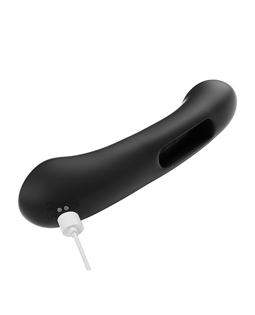 Tempo Phone Vibrator | Pressure Sensing App Controlled Vibrator | Black Flapping G Spot Vibrator