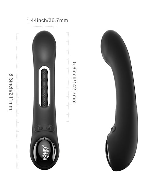 Tempo Phone Vibrator | Pressure Sensing App Controlled Vibrator | Black Flapping G Spot Vibrator