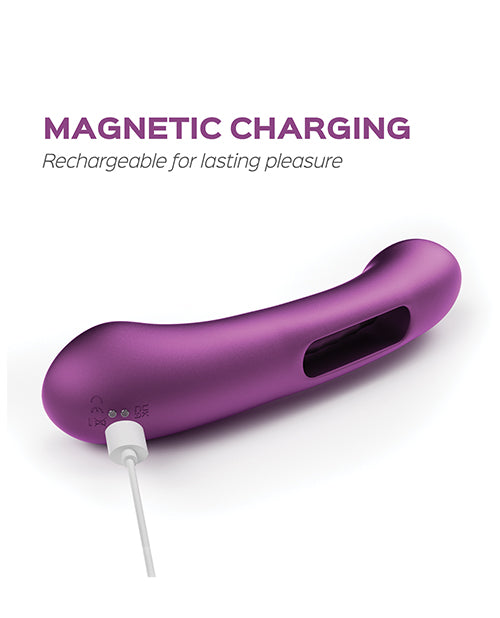 Tempo G Spot Vibrator | Pressure Sensing App-Controlled Vibrator | Flapping Purple Phone Vibrator