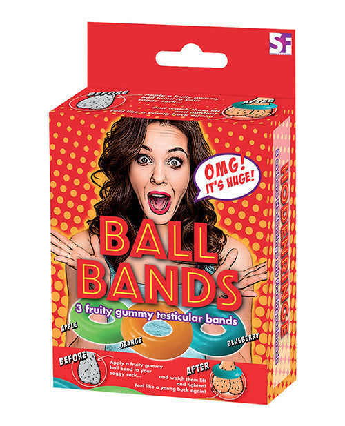 Gummy Ball Bands - 3 Pack Asst. Colors/Flavors